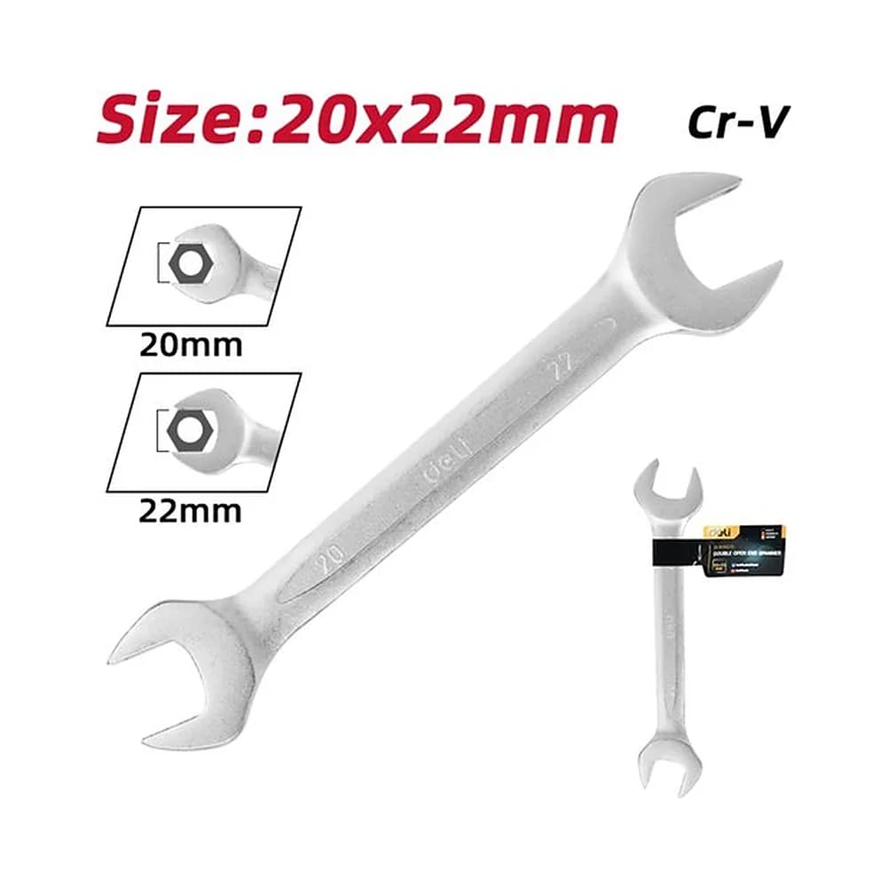 Chave fixa dupla 20 x 22 mm Deli