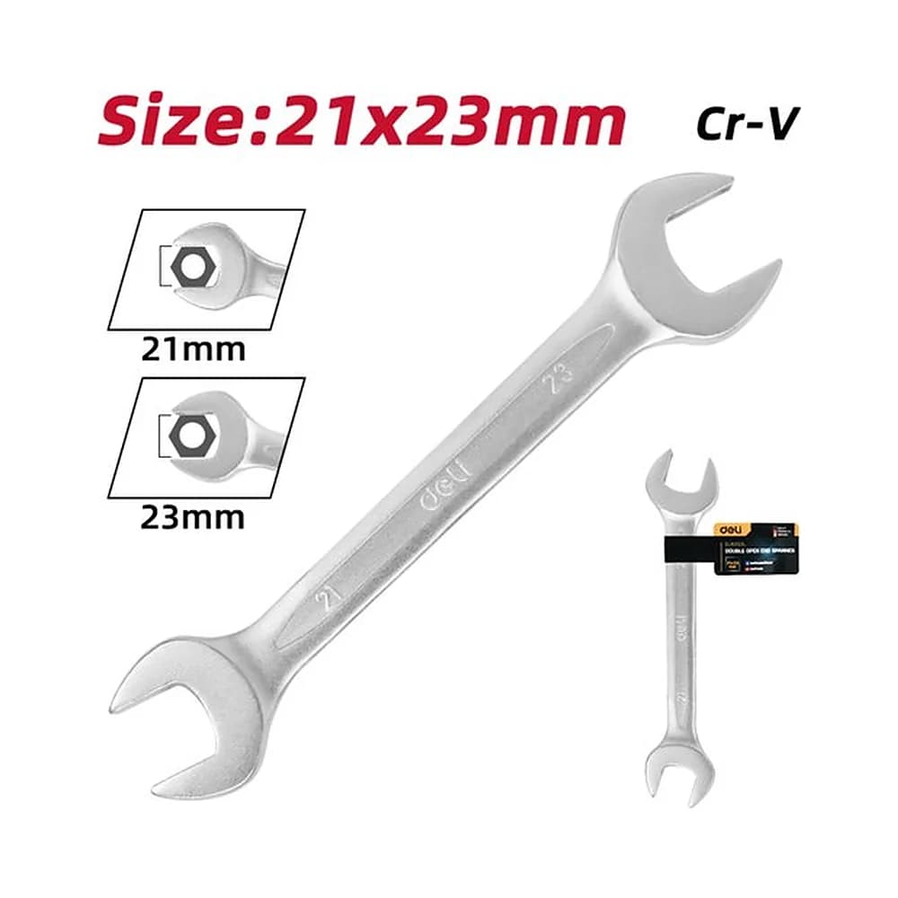 Chave fixa dupla 21 x 23 mm Deli