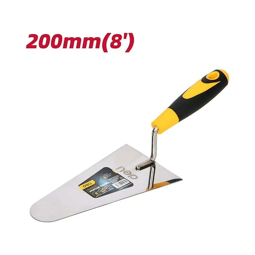 Colher de pedreiro triangular 8" 200mm Deli